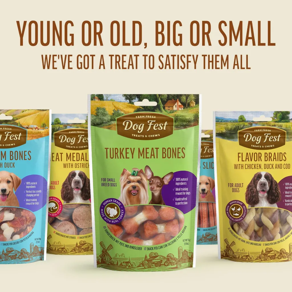 Dog Fest Calcium Bones With Duck For Puppies - 90g (3.17oz)[Weight - 90g] (2).webp