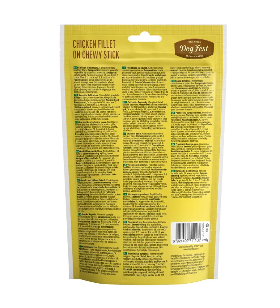 Dog Fest Chicken Fillet On A Chewy Stick For Adult Dogs - 90g (3.17oz)[Weight - 90g] (1).webp