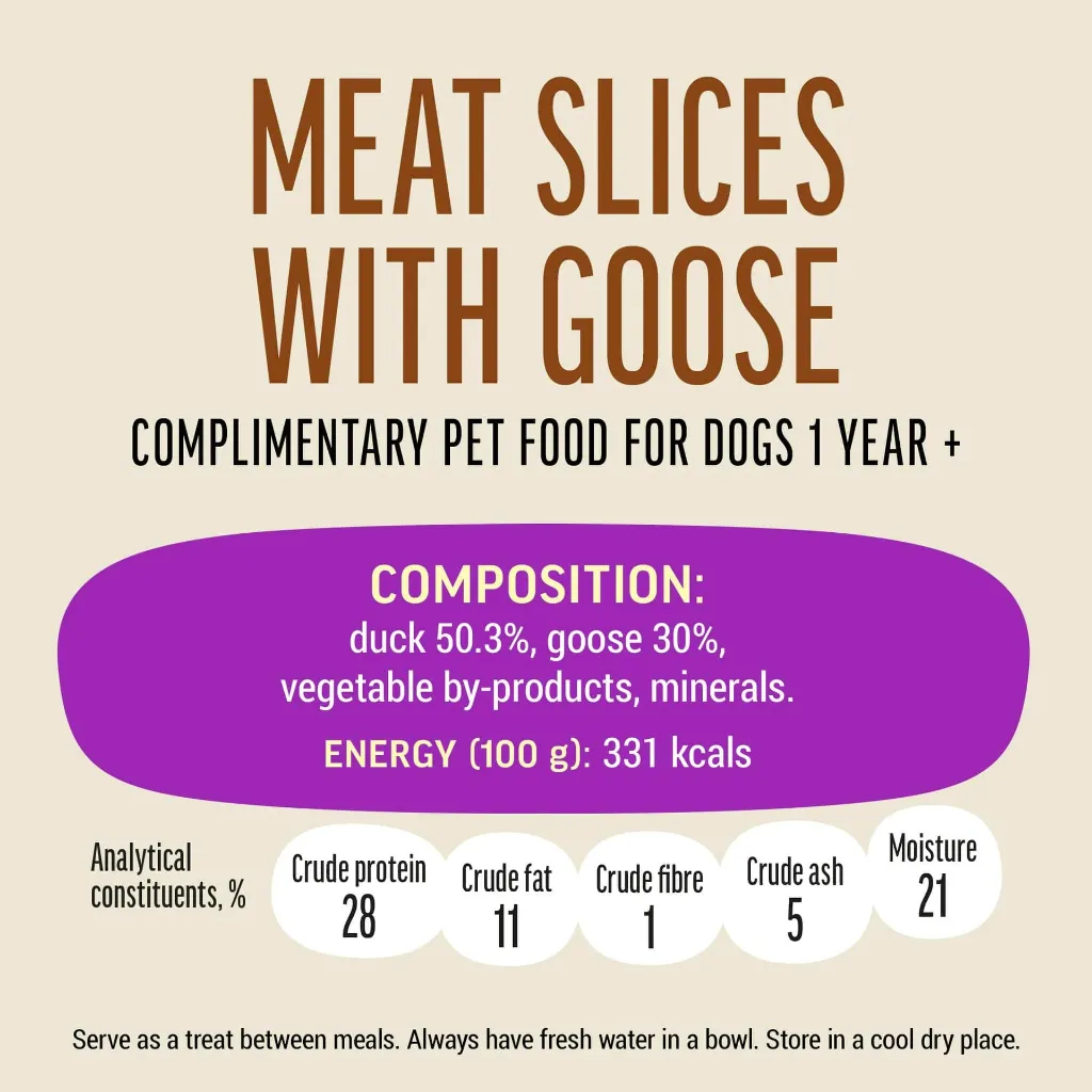 Dog Fest Slices With Goose For Small Breeds[Weight - 55g] (1).webp