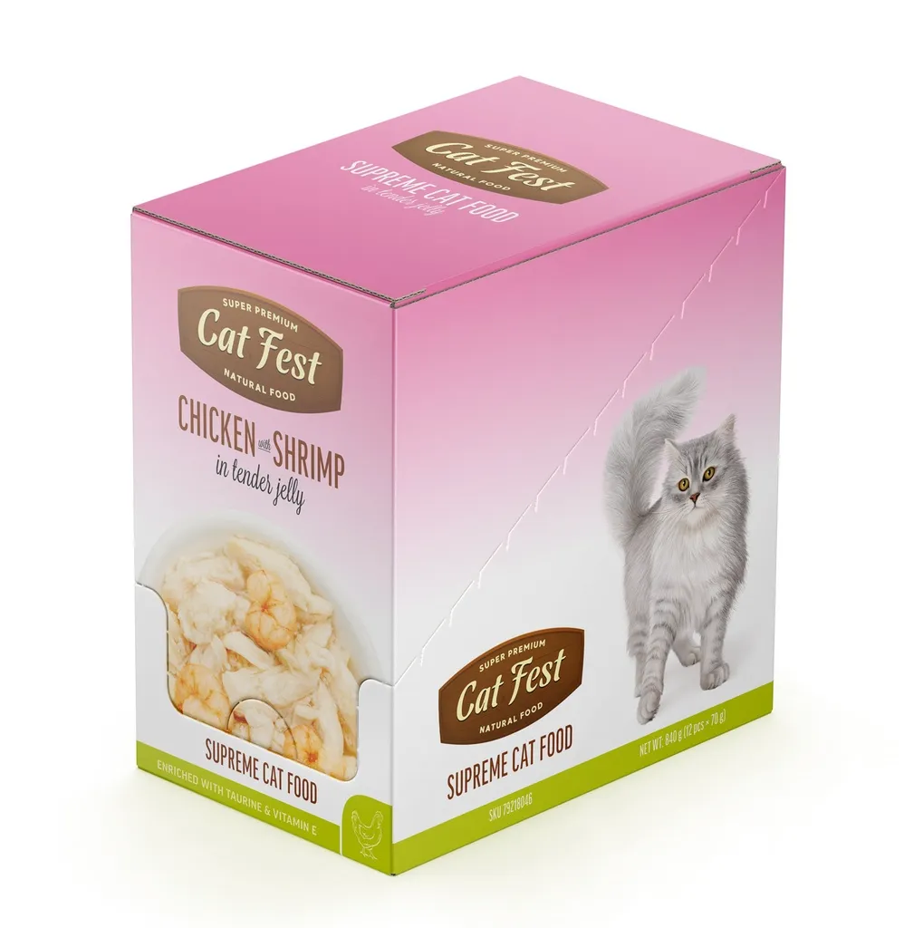 Cat Fest Chicken With Shrimp In Tender Jelly For Cats 70g (2).webp