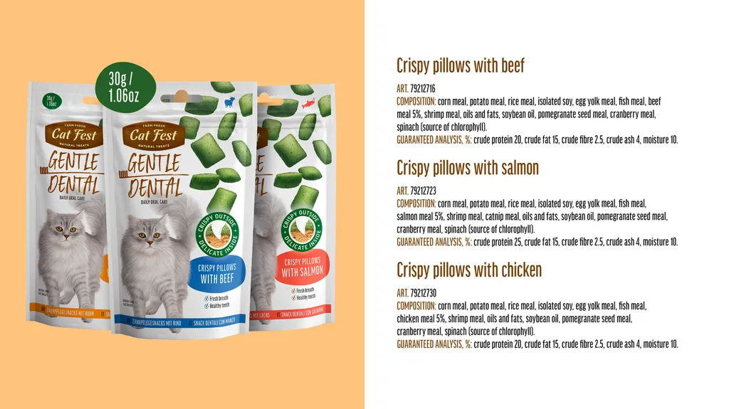 Cat Fest Dental Treats For Cats -Crispy Pillows -Chicken 30g (1).webp