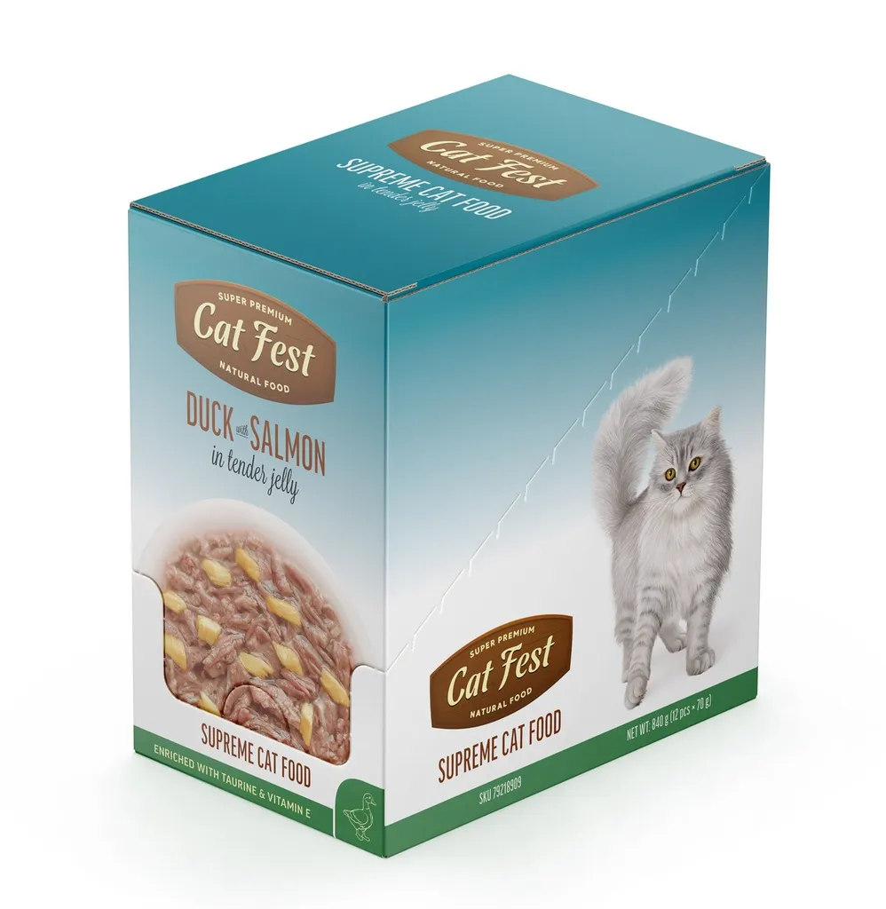 Cat Fest Duck With Salmon In Tender Jelly For Cats 70g (2).webp