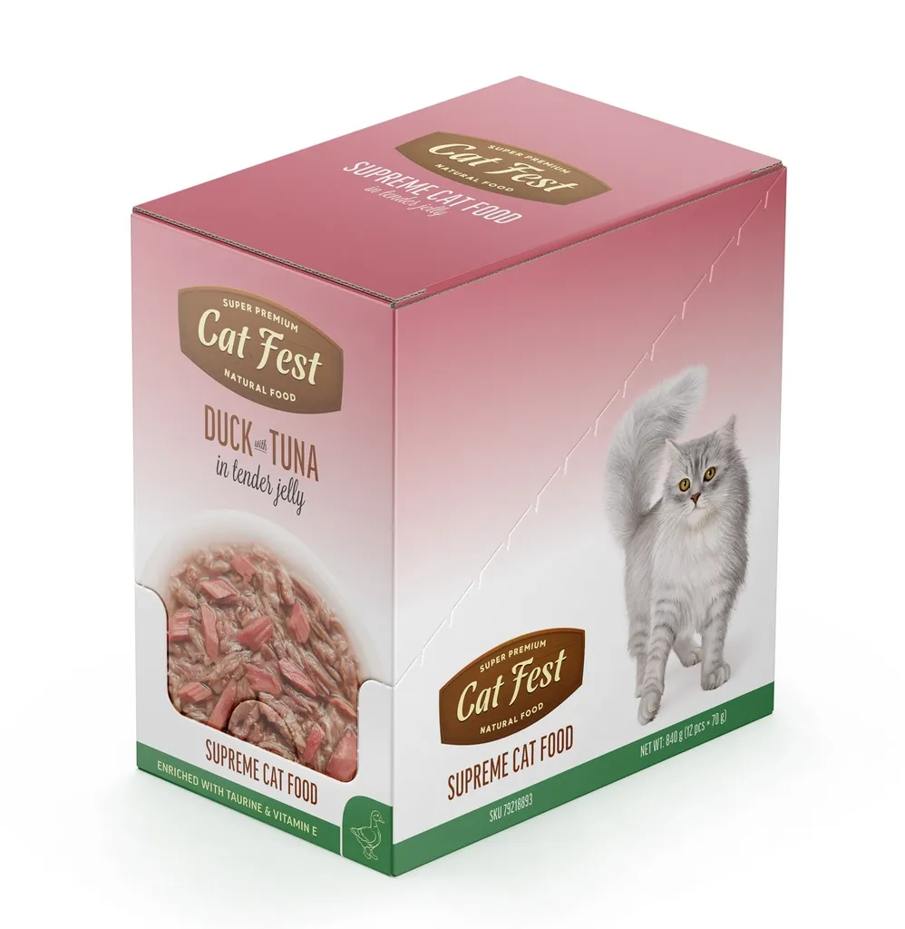 Cat Fest Duck With Tuna In Tender Jelly For Cats 70g (2).webp