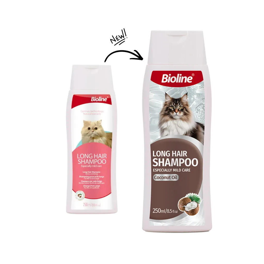 [6970117122886] Bioline Long Hair Shampoo Cat[Volume - 250ml].webp