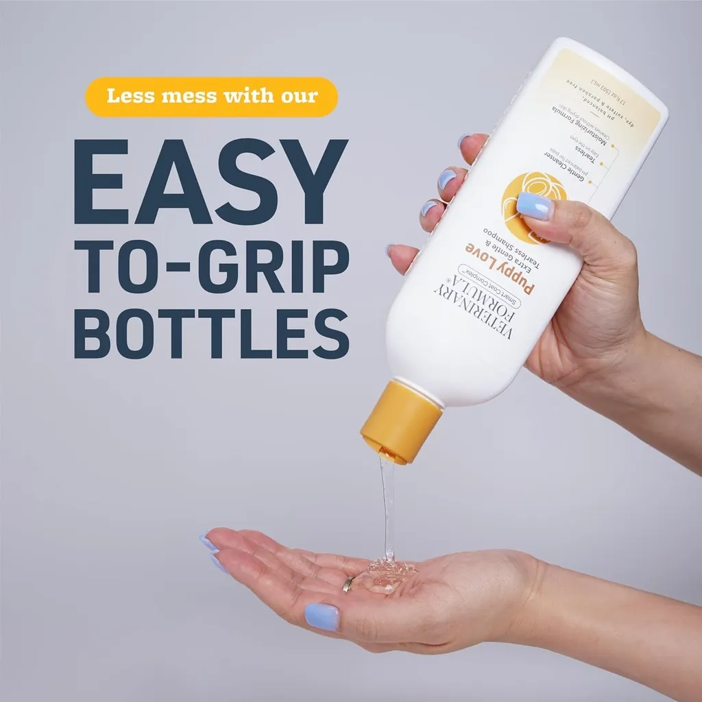 Synergy Labs Veterinary Formula Solutions Puppy Love Extra Gentle & Tearless Shampoo 17oz - 503ml (6).webp