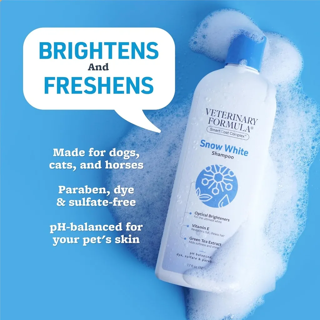 Synergy Labs Veterinary Formula Solutions Snow White Shampoo 17oz - 503ml (1).webp