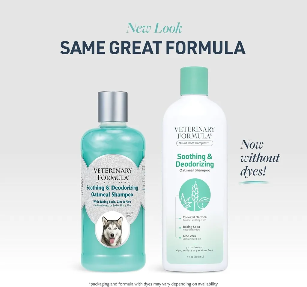 Synergy Labs Veterinary Formula Solutions Soothing & Deodorizing Oatmeal Shampoo 17oz - 503ml.webp