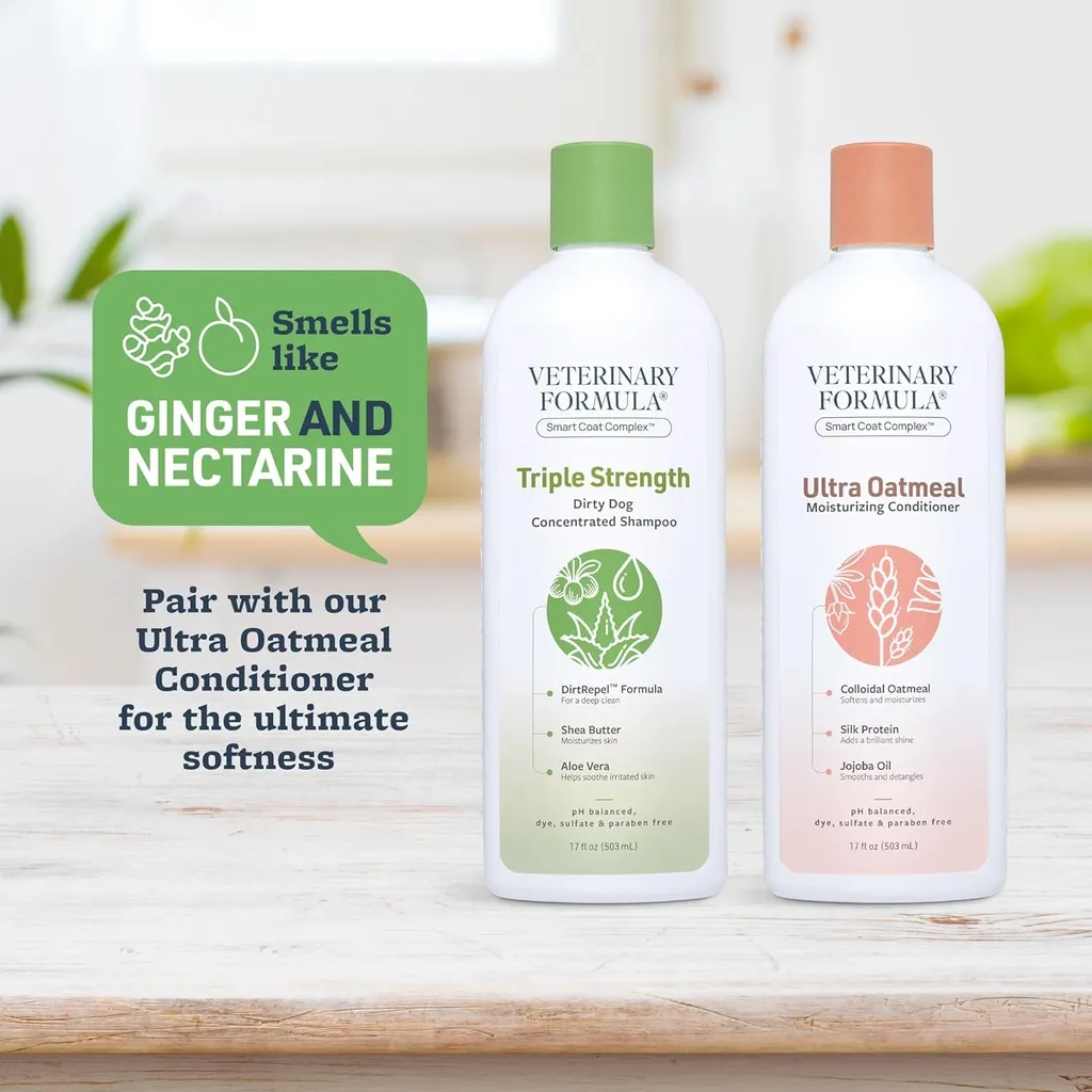 Synergy Labs Veterinary Formula Solutions Triple Strength Dirty Dog Concentrated Shampoo 17oz - 503ml (3).webp