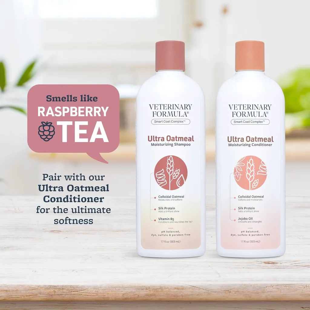 Synergy Labs Veterinary Formula Solutions Ultra Oatmeal Moisturizing Shampoo 17oz - 503ml (3).webp