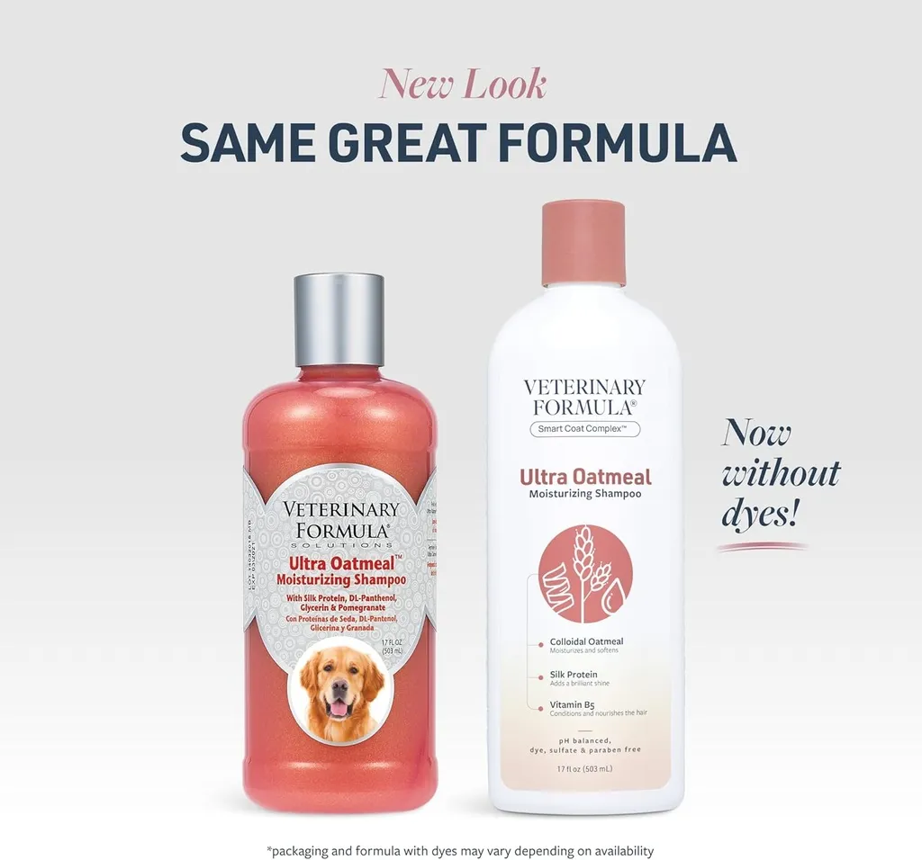 Synergy Labs Veterinary Formula Solutions Ultra Oatmeal Moisturizing Shampoo 17oz - 503ml.webp