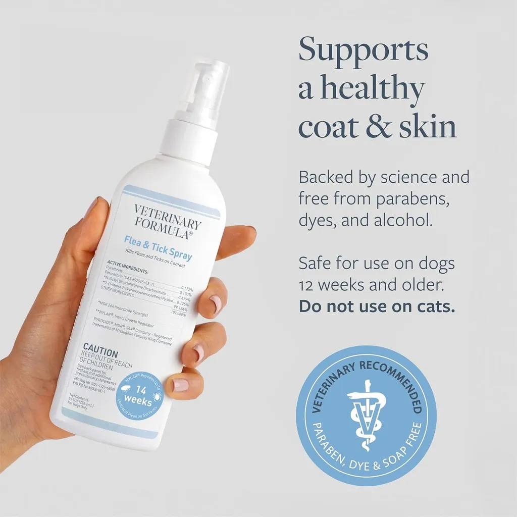 Synergy Labs Veterinary Formula Flea & Tick Spray 237ml (8 Fl Oz) (2).webp