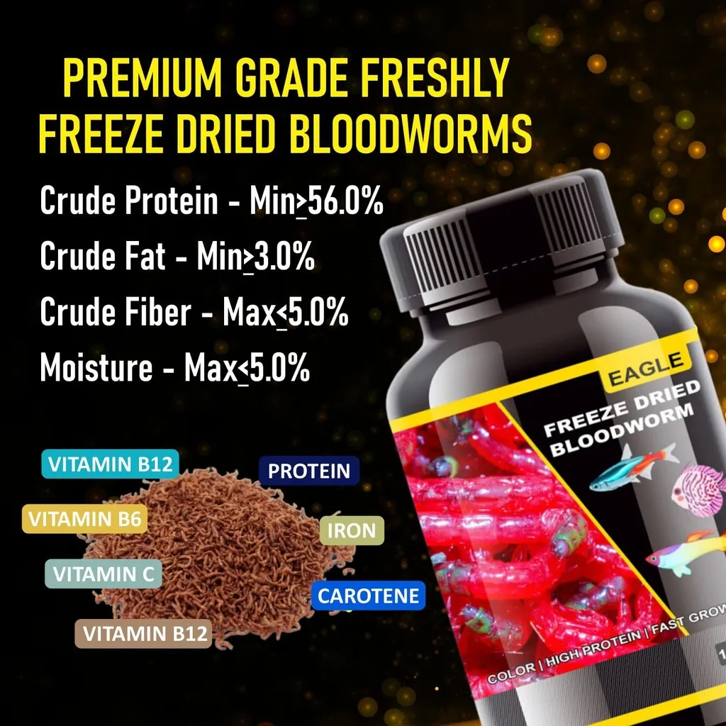 Horizone Eagle Freeze Dried Blood Worms - 100 ml (3).webp