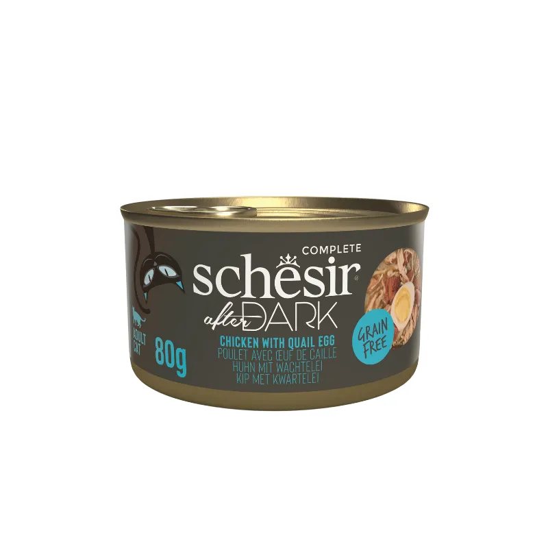 Schesir After Dark Wholefood In Broth Variety Pack For Cat 960g (80g x12 Cans) - 4 Flavors (3 Cans Each Flavor) (4).webp