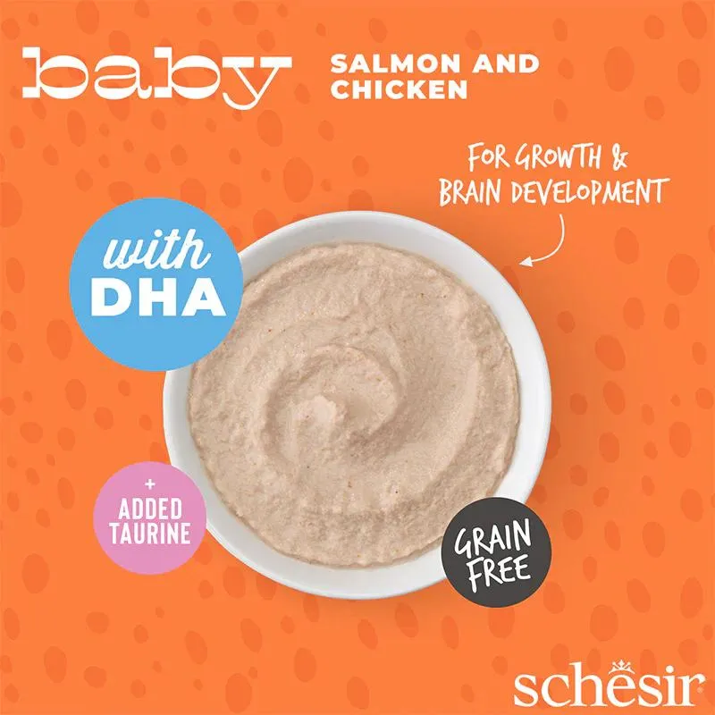 Schesir Baby Mousse Kitten - Salmon And Chicken 70g (Min Order- 12 Pouch) (3).webp