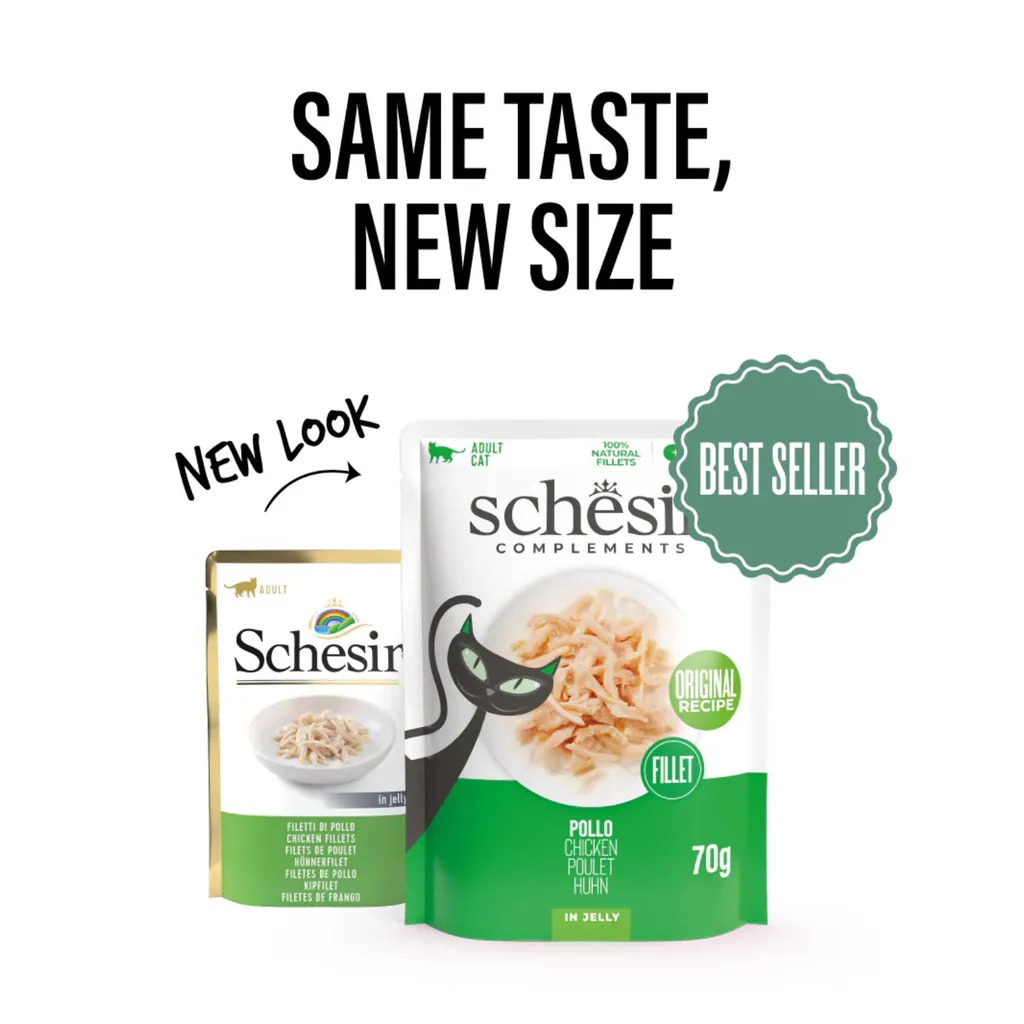 [SCPST21221504] Schesir Complements Cat Wet Food  in Jelly Pouch- Chicken 70g [MOQ_12pcs].webp