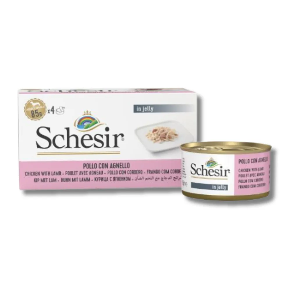 Schesir Dog Wet Food-Chicken Fillets With Lamb[Weight - 340g] (2).webp