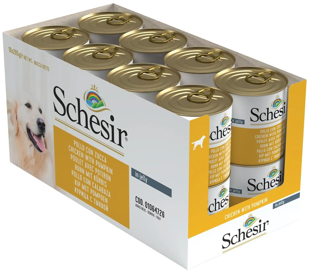 Schesir Dog Wet Food-Chicken With Pumpkin[Weight - 285g].webp