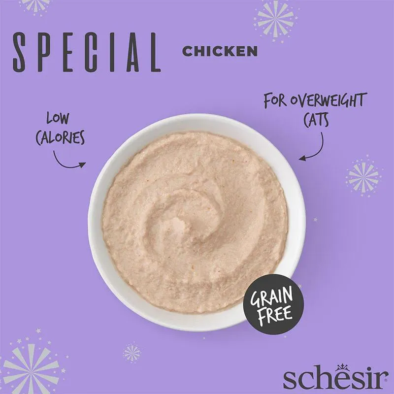 Schesir Special Mousse (Light) For Cat - Chicken 70g  (Min Order- 12 Pouch) (3).webp