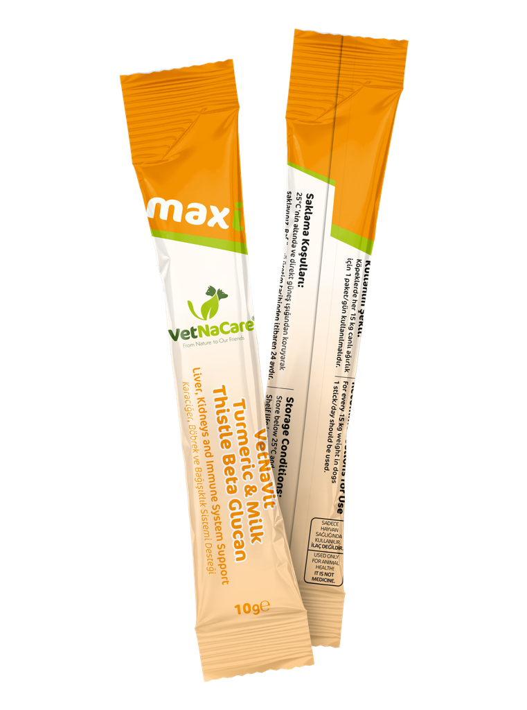 VETNACARE | VetNaVit TURMERIC, MILK THISTLE & B-GLUCAN MAXI | 32 sachets