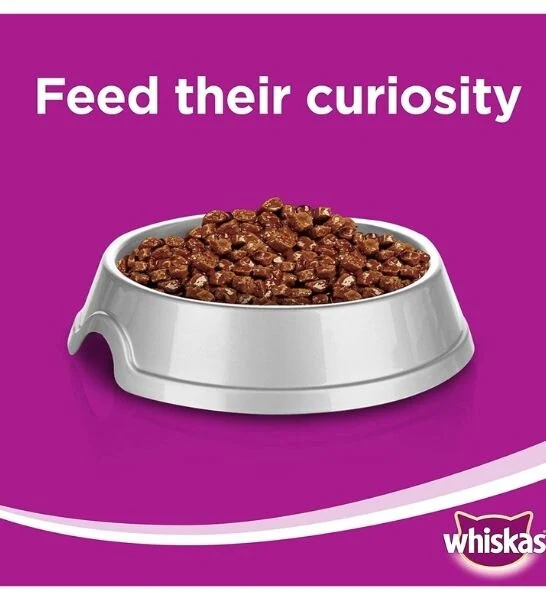 WHISKAS | 1+ Years Cat Food - Beef Liver | 80 gm
