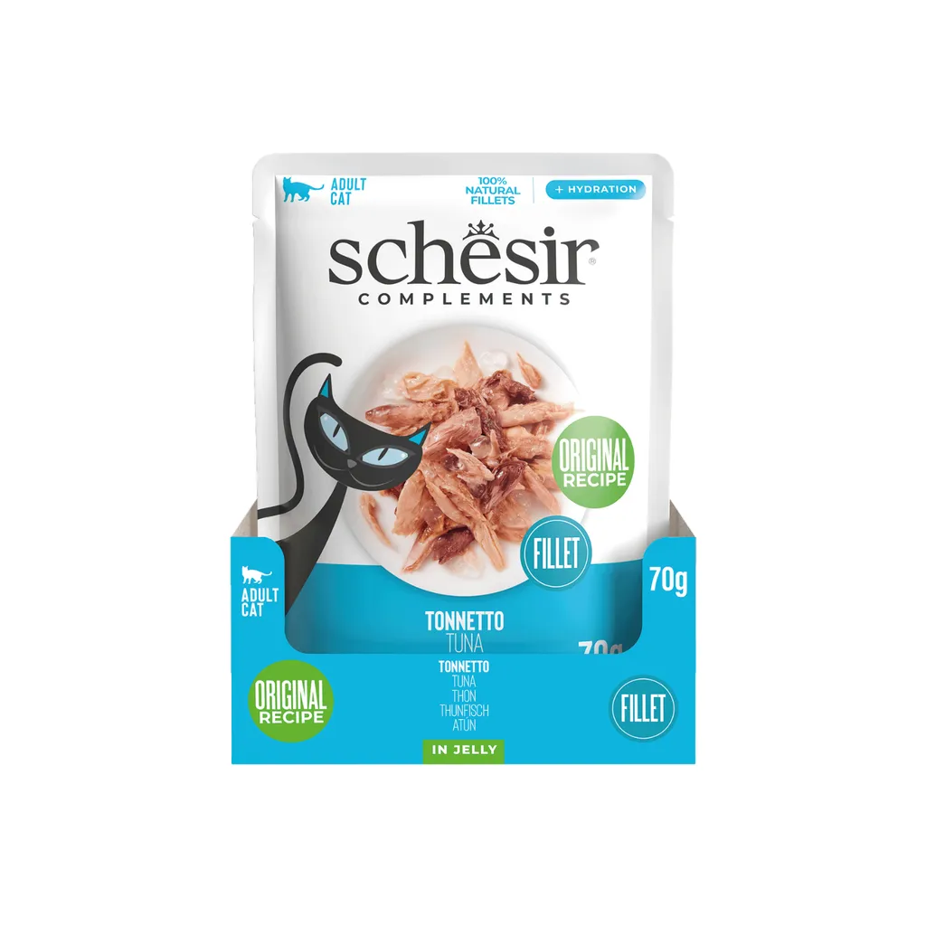 Schesir Complements Adult Cat Wet Food in Jelly 70g Tuna