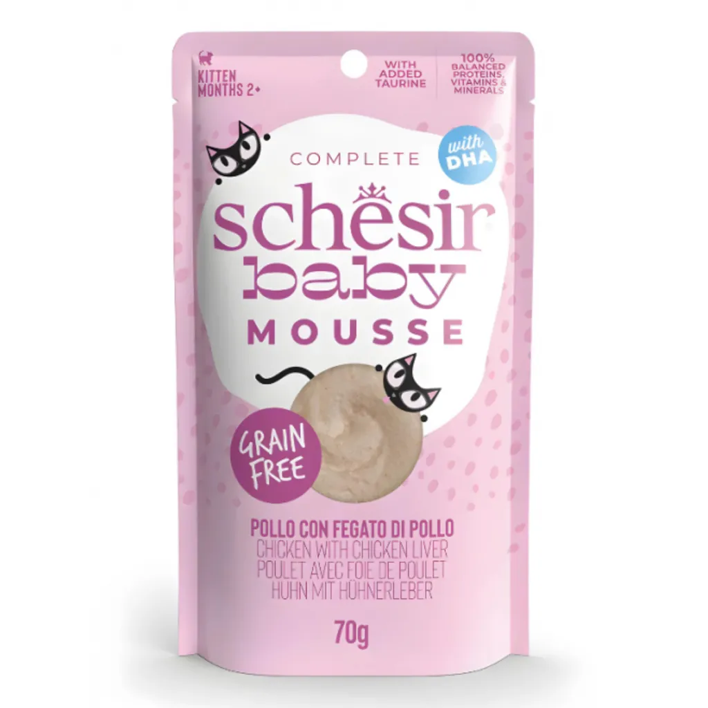 Schesir Baby Mousse for Kitten 70g Chicken& Chicken Liver