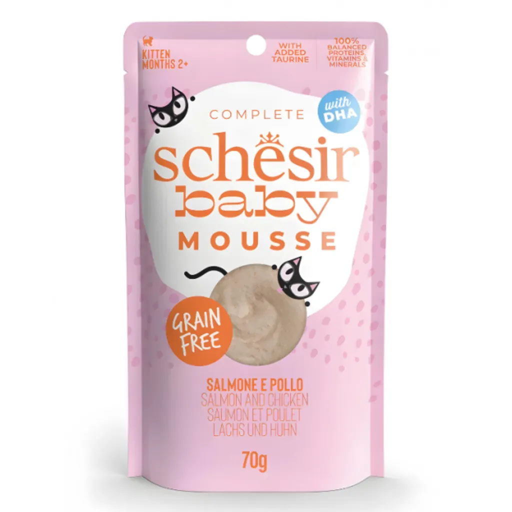 Schesir Baby Mousse for Kitten 70g Salmon& Chicken