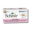 Schesir Dog Multipack Wet Food 85g x 4 Cans Chicken Fillets with Lamb