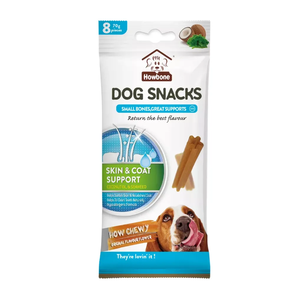 Howbone Dog Snacks Flower 70g Skin & Coat Support  8pcs/Pack