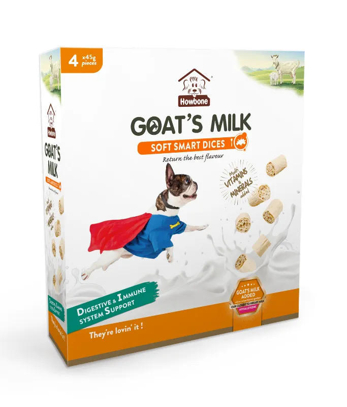 Howbone Goat's Milk Soft Smart Dices 4pcs x 45g
