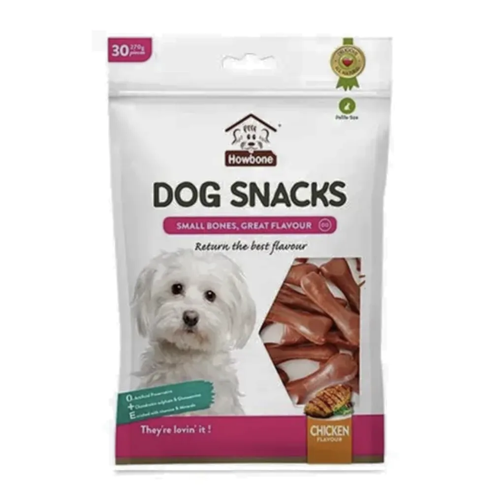 Howbone Dog Snacks Small Bones 270g Chicken Flavour 30pcs/pack