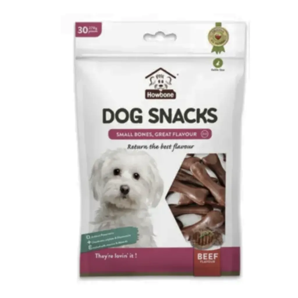 Howbone Dog Snacks Small Bones 270g Beef Flavour 30pcs/pack