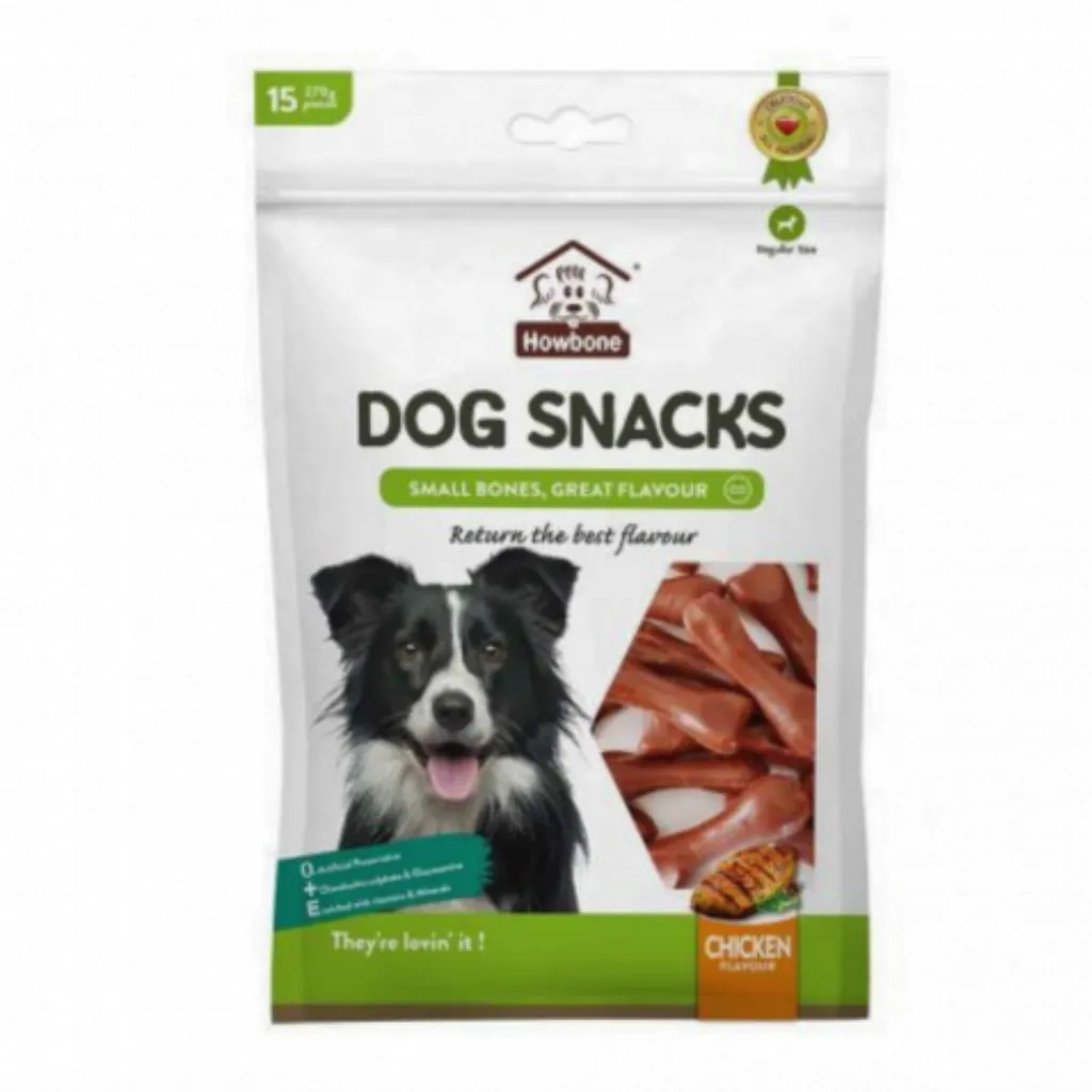 Howbone Dog Snacks Small Bones 270g Chicken Flavour 15pcs/pack