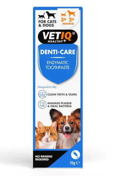 VETIQ Denti Care Enzymatic Toothpaste for Dogs & Cats 70 g