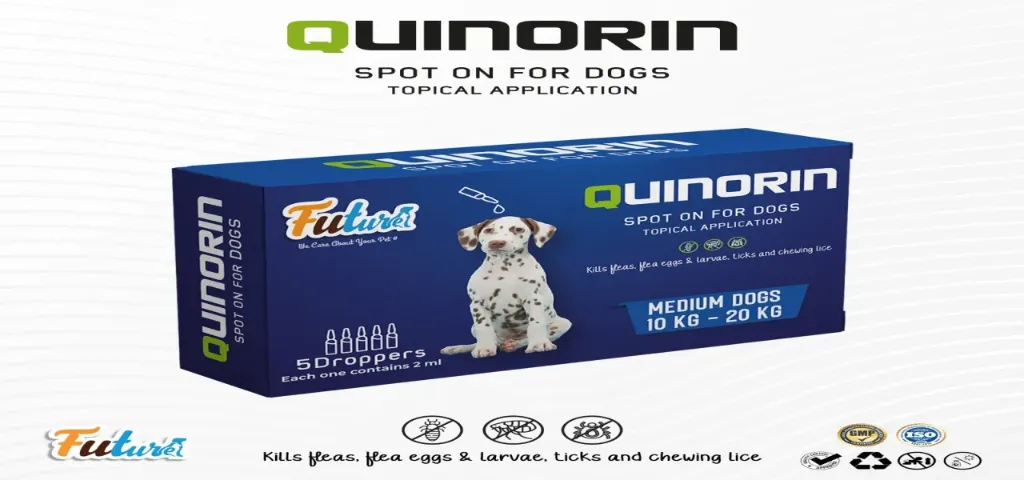 FUTURE Quinorin Spot On for Medium Dogs (10-20kg) 2ml×5 Amp