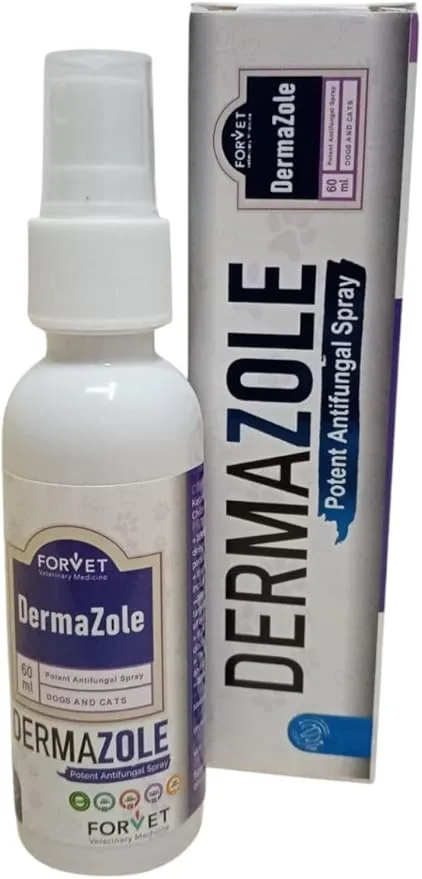 FOR VET Dermazole Antifungal Spray for Dogs & Cats 60ml