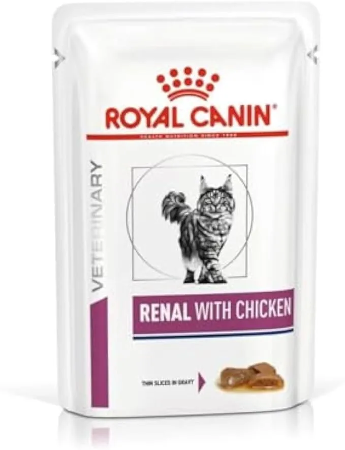 Royal Canin Veterinary Cat Renal Chicken CIG 85 gm (Pack of 12)