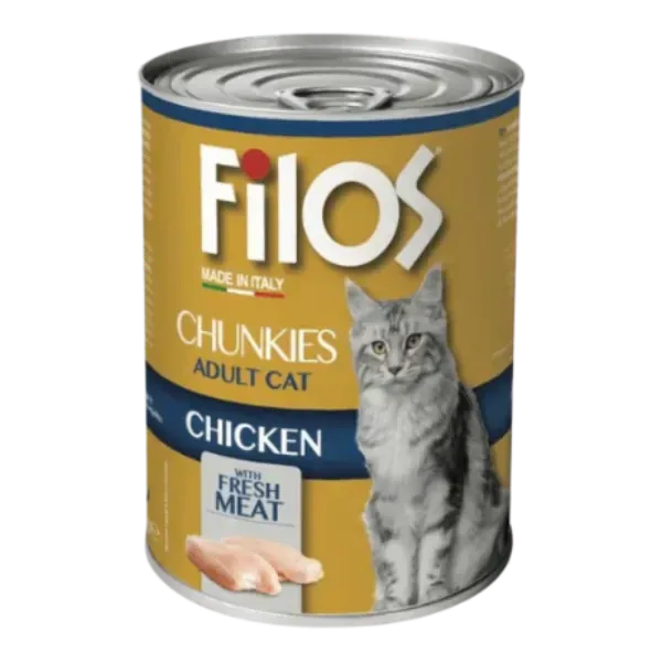 Filos Chunks with Chicken for Adult Cat 400g