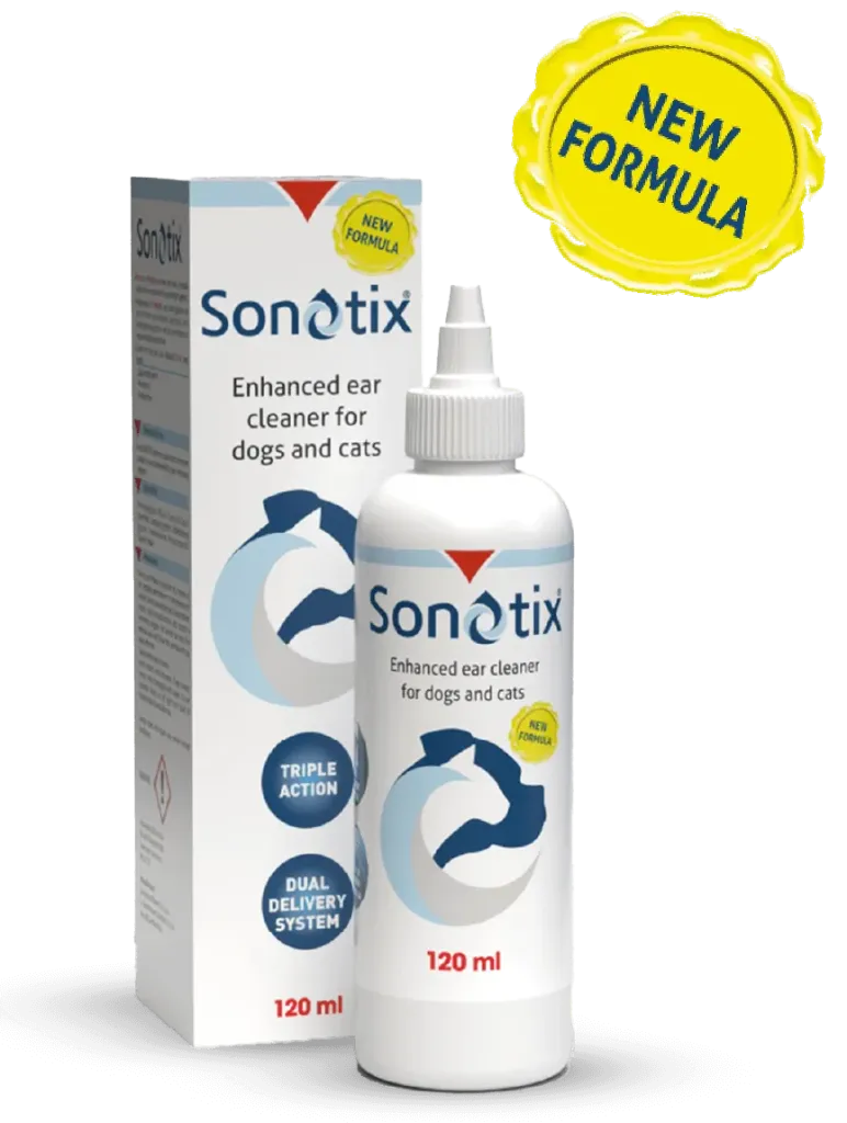 VETOQUINOL Sonotix Enhanced Ear Cleaner for Dogs and Cats 120ml