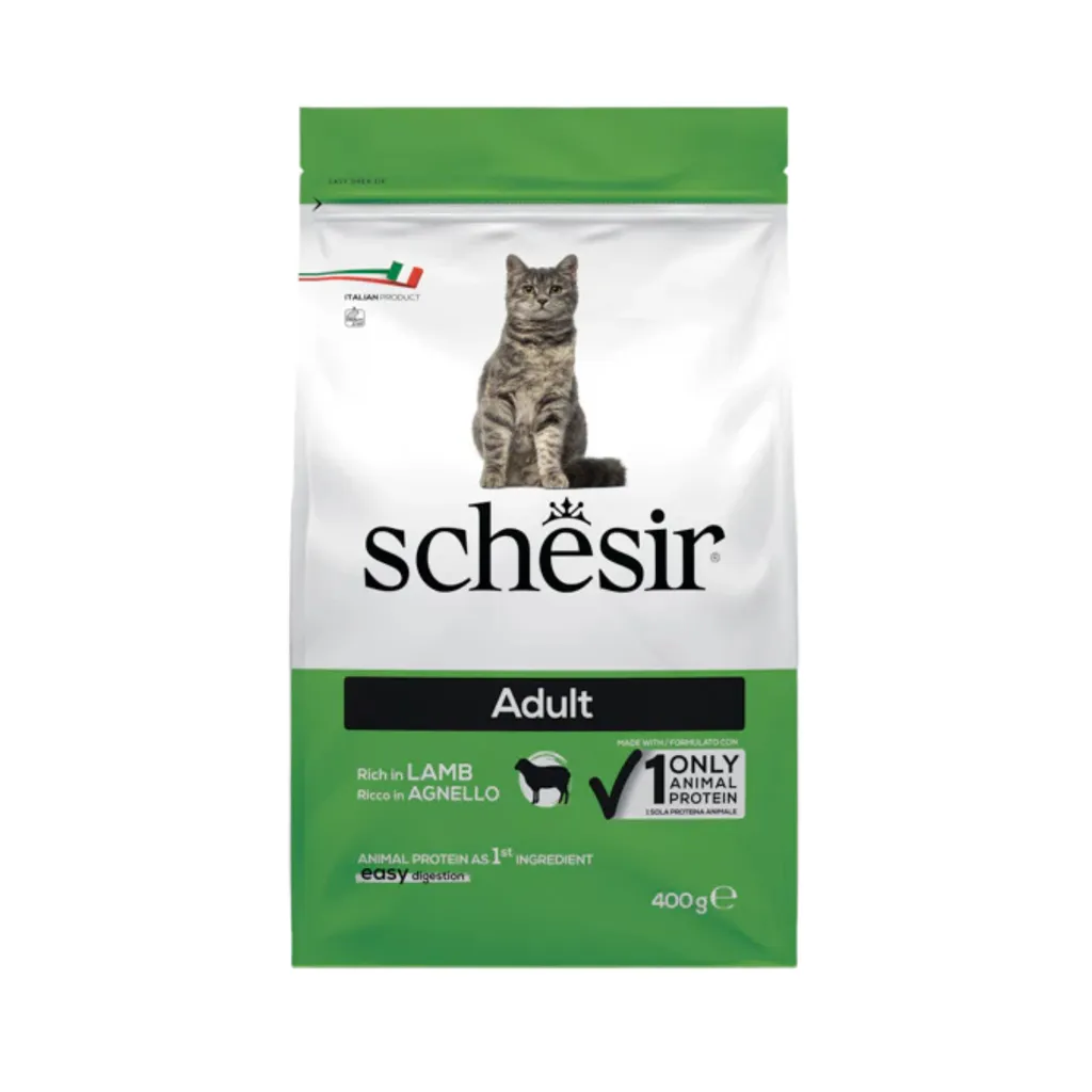 Schesir Maintenance Dry Food for Adult Cats 400g Lamb