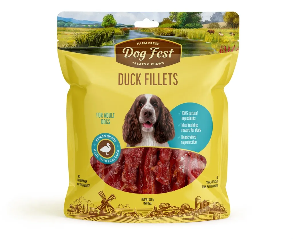 Dog Fest Duck Fillets for Adult Dogs 500g