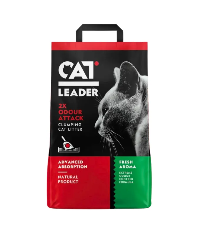 Geohellas Cat Leader Clumping 2XOdour Attack Fresh Aroma Cat Litter 10kg