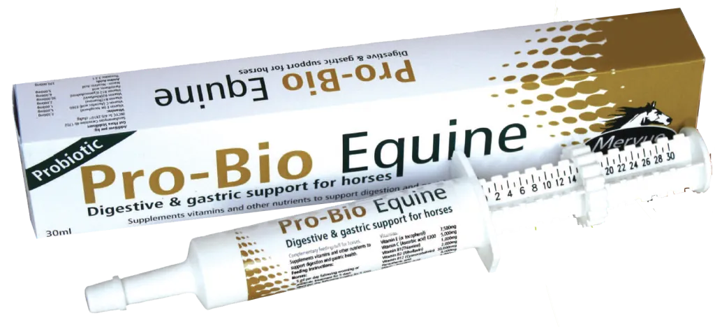 MERVUE ProBio Equine Paste 30ml Digestive and gastric support for Horses