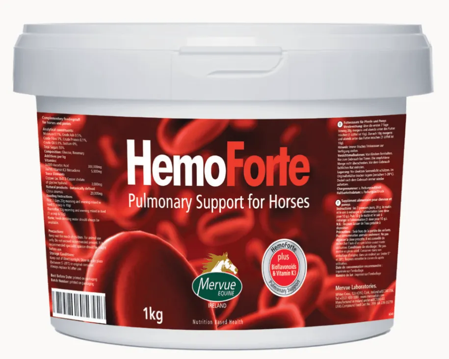 MERVUE HemoForte Powder1kg Pulmonary support for Horses