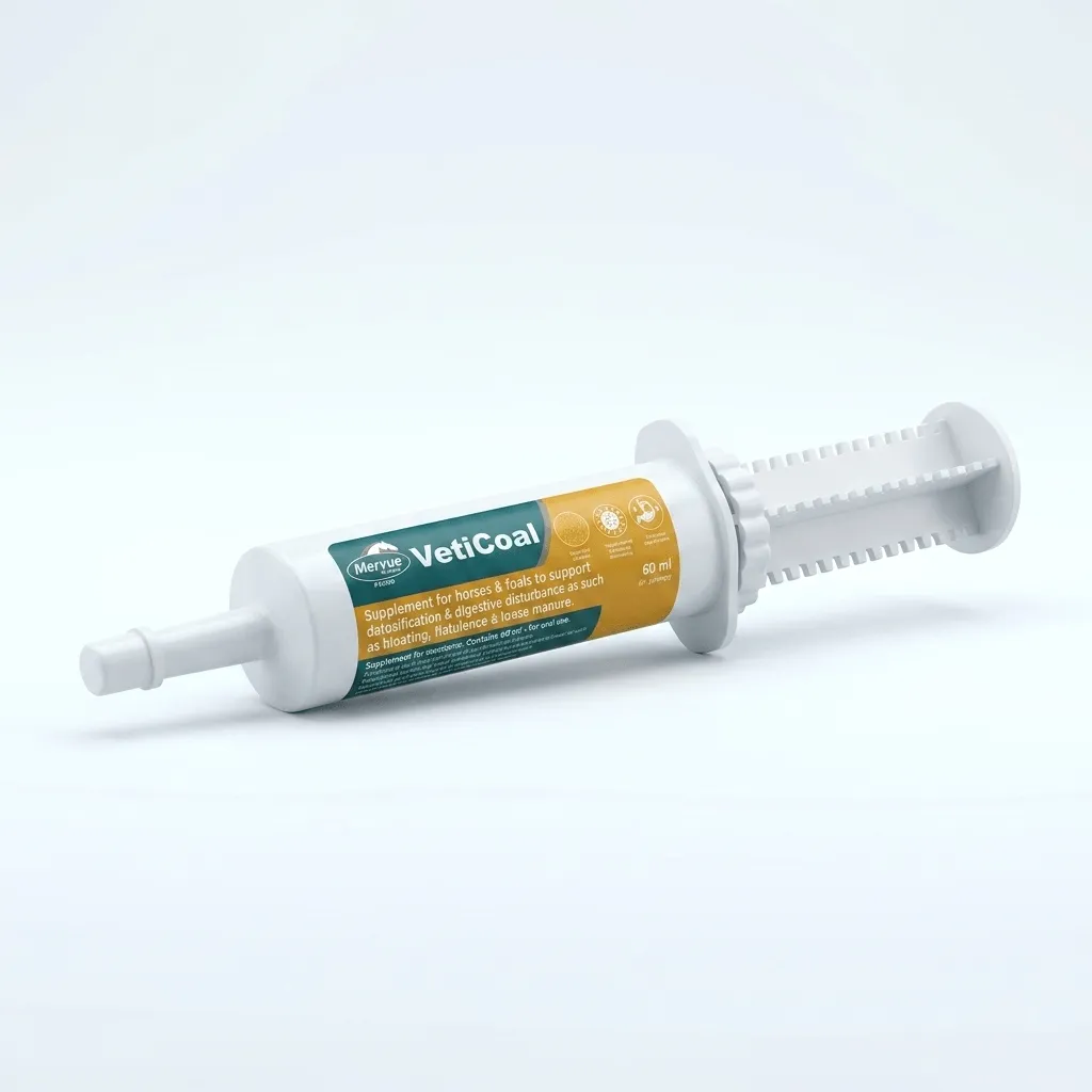 MERVUE VetiCoal Paste 60ml Detoxification and digestive disturbance for Horses and foals