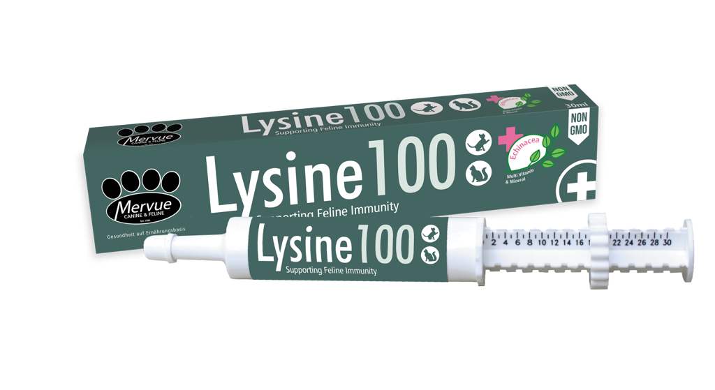 MERVUE | LYSINE 100 | 30 ml supporting feline Immunity