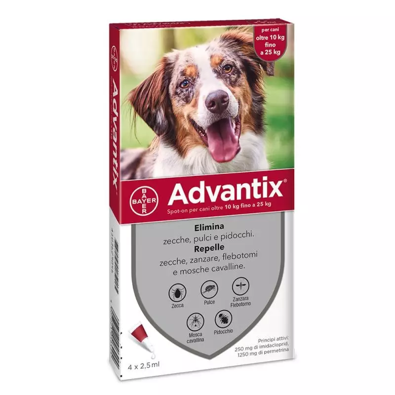 BAYER Advantix 10-25 kg 4 Doses 21-55 lbs