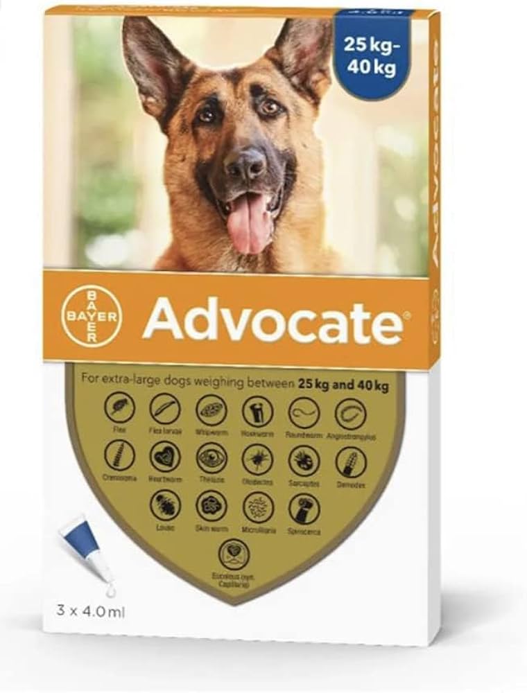 BAYER ADVOCATE Dogs 25-40 kg 3 Doses