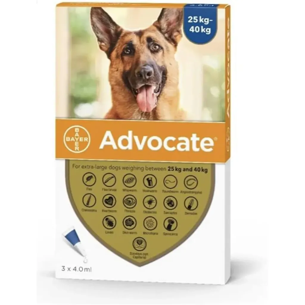 BAYER ADVOCATE Dogs 25-40 kg 3 Doses