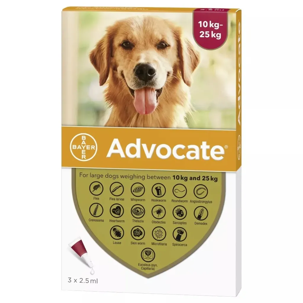 BAYER | ADVOCATE Dogs 10-25 kg | 3 doses